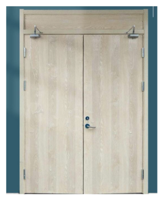 wooden fire door