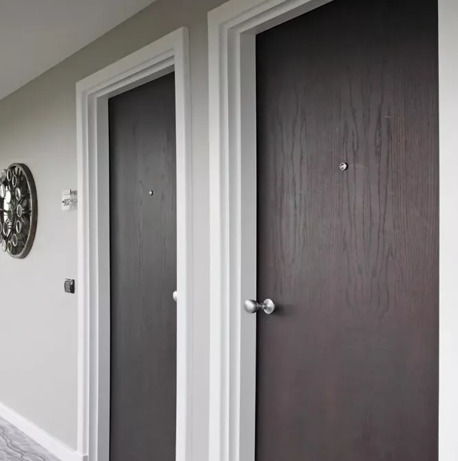 Wooden interior fire door