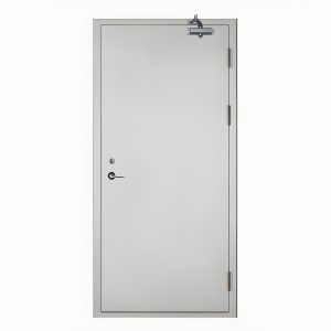 Single opening steel fireproof door