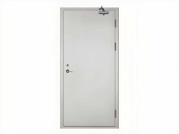 Single opening steel fireproof door