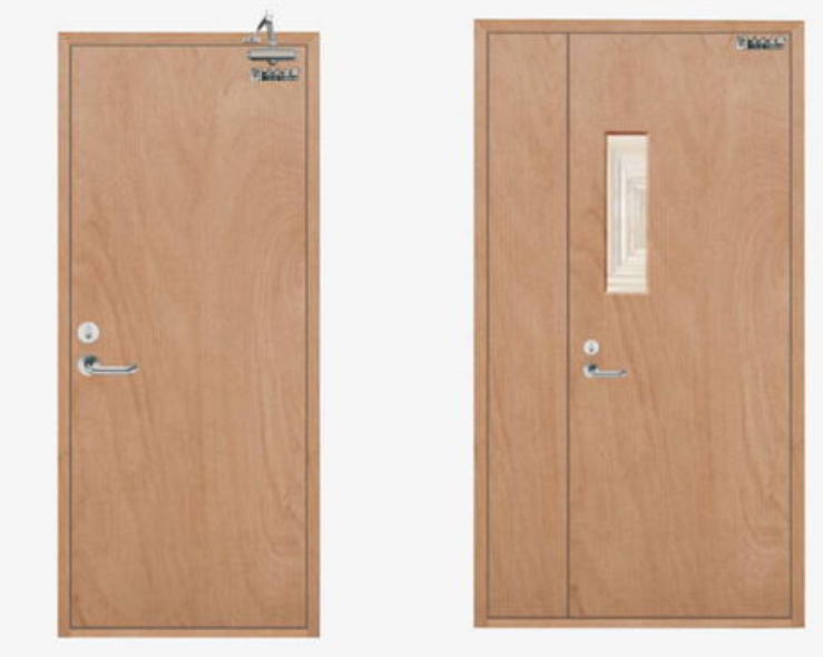 wooden fire door