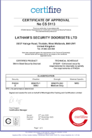 British Standard Fire Doors