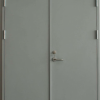 double-leaf steel fire door