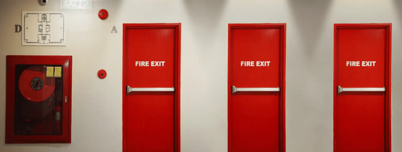 JC fire door product display