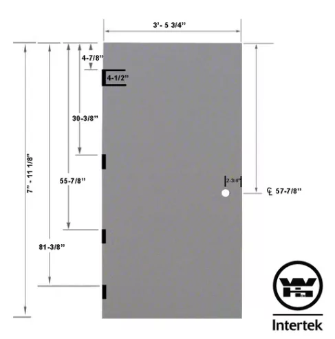 fire rated door dimensions