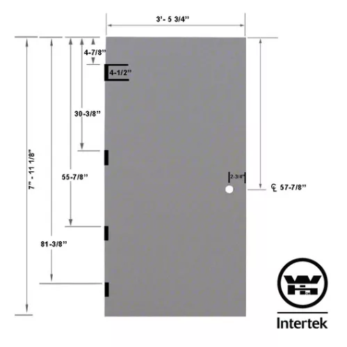 fire rated door dimensions